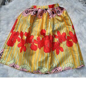 Skirt Fashion Pleated A-Line Female Print All-Match swing skirt